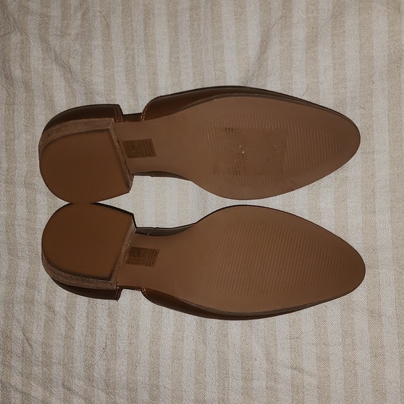 New Madewell "The Lucie" Genuine Leather Caramel Brown Flat Bootie - Picture 6 of 8